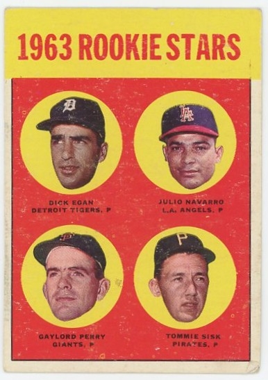 1963 Topps Rookie Stars Gaylord Perry #169